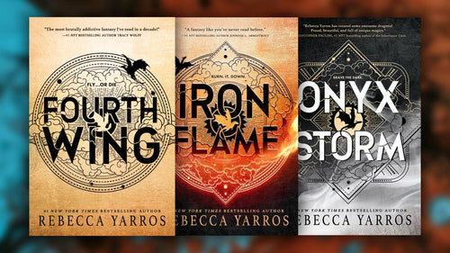 Three books from The Empyrean Series by Rebecca Yarros