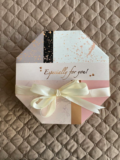 Gift box with decorations 